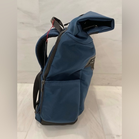 tumi backpack blue and brown Amazon.com | - Alpha Bravo Navigation - Everyday Travel Commute Bag - Fits Up to 15" Laptop - 16.0" X 14.0" X 7.25" - Navy The addition of daisy chains makes it compatible with TUMI+ accessories to further enhance its functionality NEW Tumi BIRCH 18.5 Roll